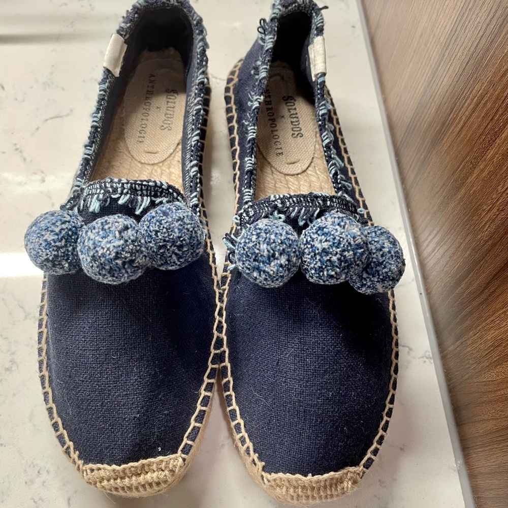 Soludos x Anthropology | Panarea Pom Espadrilles